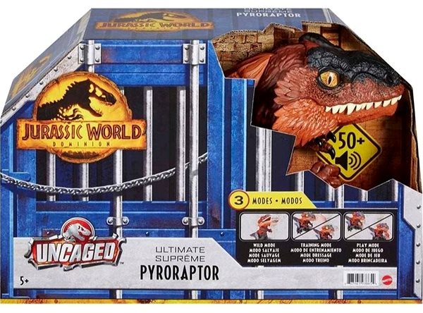 Figúrka Jurassic World Ohnivý dinosaurus s reálnymi zvukmi Obal/škatuľka