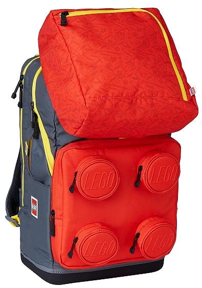 Školský batoh LEGO Titanium/Red Signature Maxi Plus – školský batoh ...