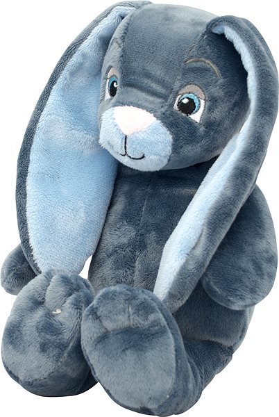 Plyšová hračka My Teddy Môj zajačik – malý modrý ...