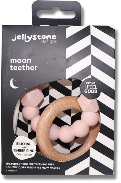 Hryzátko Jellystone Designs Hryzadlo Mesiac – ružové ...