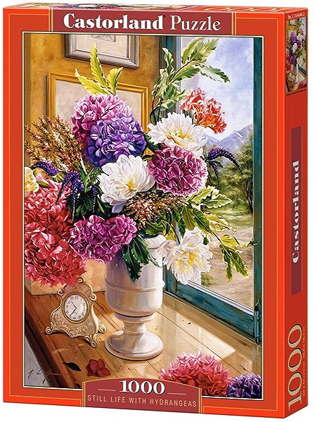 Puzzle Castorland Zátišie s hortenziami 1000 dielikov ...