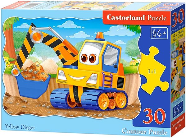 Castorland Yellow Digger 30 pieces puzzle.