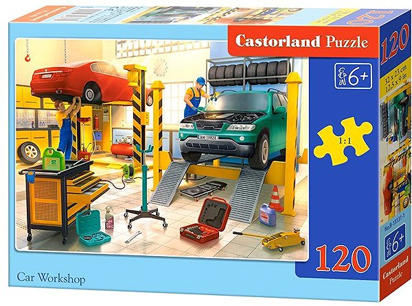 Puzzle Castorland Autodielňa 120 dielikov ...