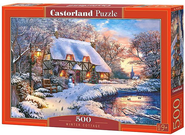 Puzzle Castorland Zimná chalúpka 500 dielikov ...