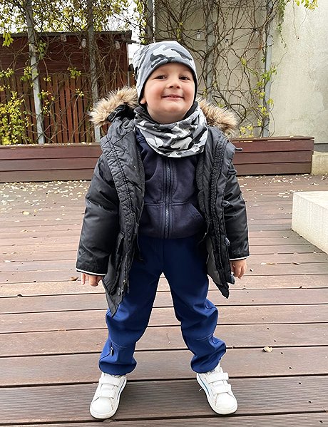 Children's cap PINKIE Bugee Black Camo, Variant / size: 3-6 years .