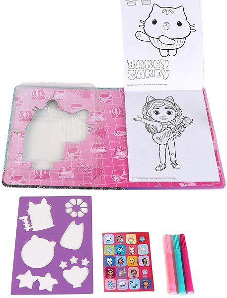 colouring page Cerda colouring set Gabby dollhouse .