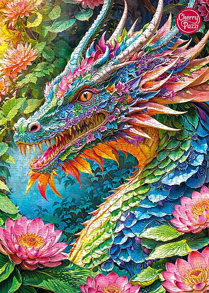 Puzzle CHERRY PAZZI Drak šťastia 1000 dielikov ...