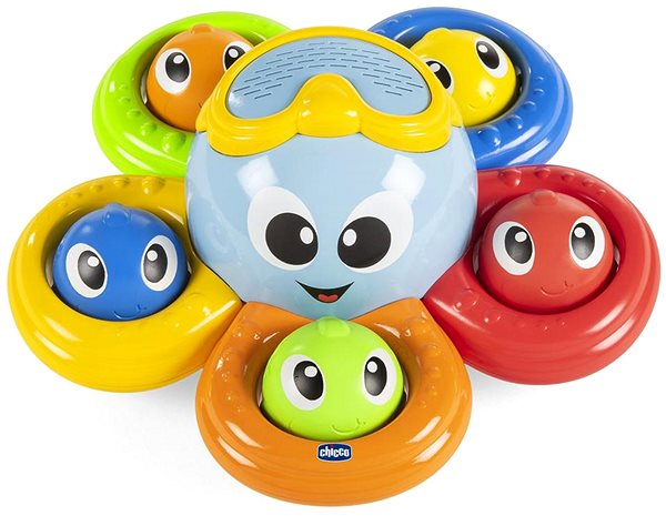 CHICCO Billy the octopus insertable water toy, 2in1, 6m+ .