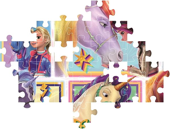 CLEMENTONI Unicorn Academy puzzle 104 pieces.