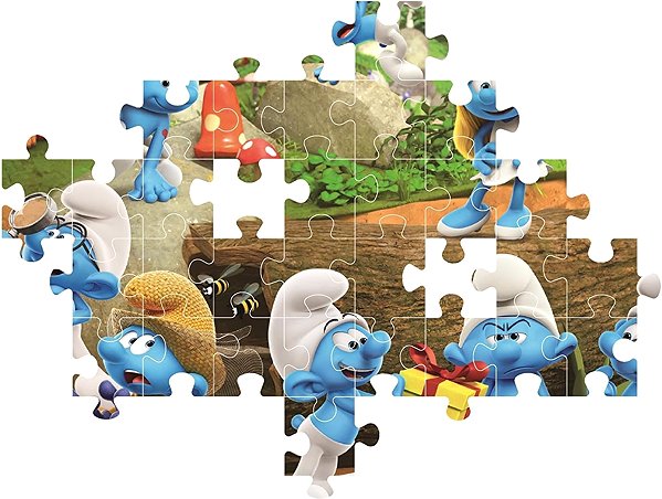 CLEMENTONI The Smurfs 104 pieces puzzle.