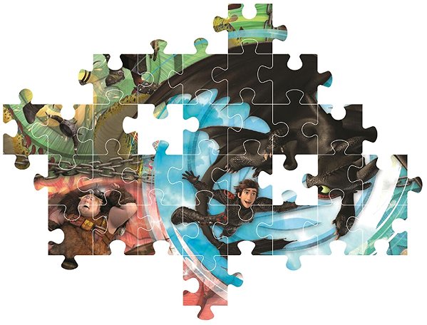 CLEMENTONI How to Train Your Dragon puzzle 104 pieces.