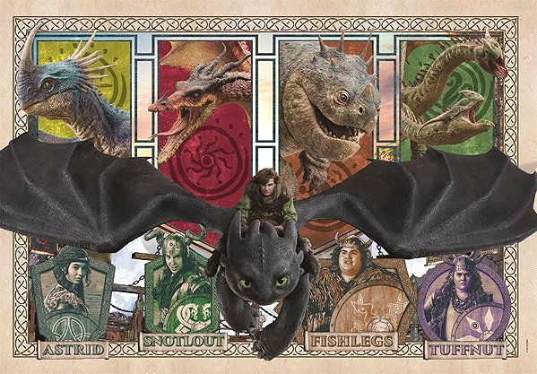 CLEMENTONI How to Train Your Dragon 300-piece puzzle.