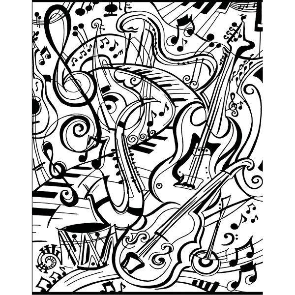 colouring page colourvelvet Velvet picture Music .