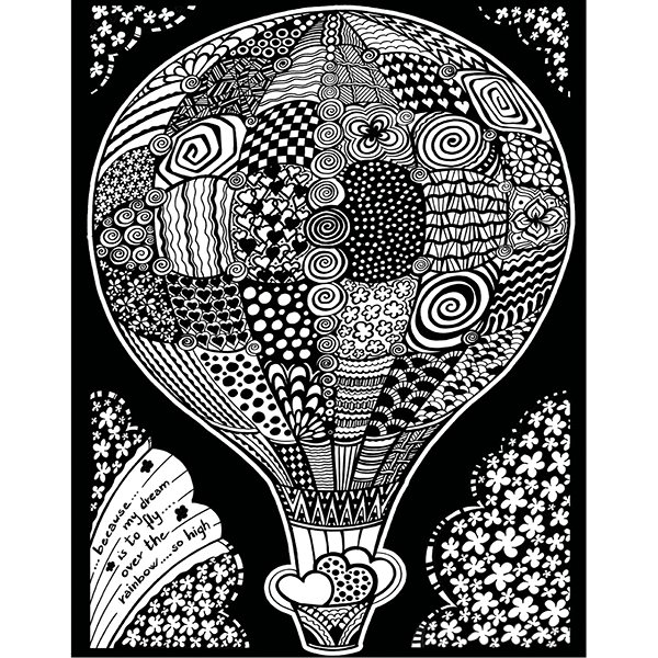 colouring page colourvelvet Velvet picture Balloon .
