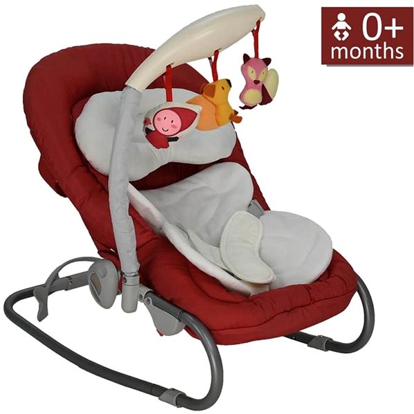 Baby Rocker Bebe Stars Relax Comfort recliner red ...