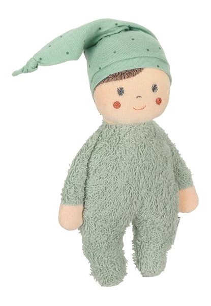 Hrkálka Sterntaler Hračka hrkajúca bábika Tony 17 cm zelená 3002157 ...