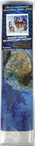 Diamantové malování Norimpex Vlčí volání 30 × 40 cm ...