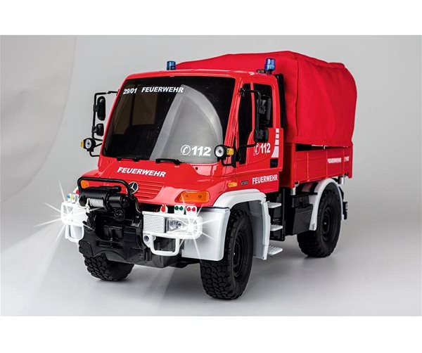 RC auto Tamiya-Carson auto MB Unimog U300 1 : 12 hasiči ...
