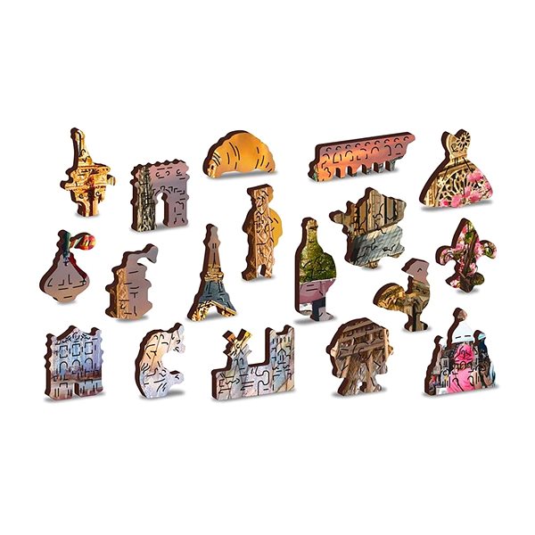 Puzzle Wooden City drevené – Jar v Paríži XL ...