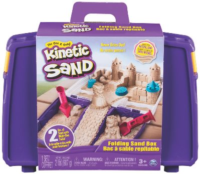 Kinetický piesok Kinetic sand Cestovný kufrík s formičkami ...