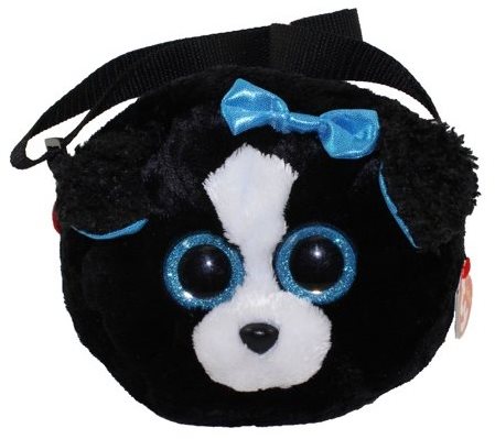 Plyšová hračka Ty Gear shoulder bag Tracey – black/white dog 15 cm ...