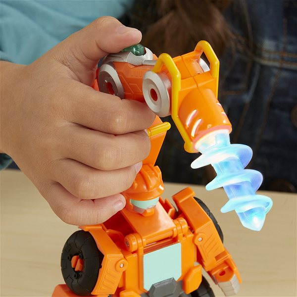 Figura Transformers Rescue Bot Wedge Rescue Trailer Autó utánfutóval Lifestyle