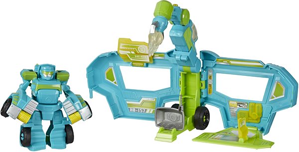 Figure Transformers Rescue Bot Car with Trailer, Hoist RescueTrailer Lateral view