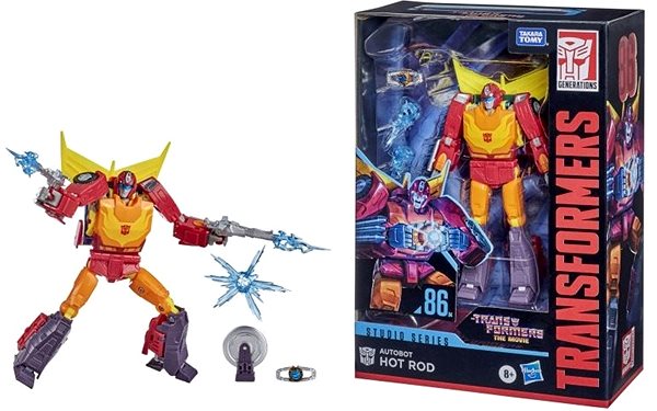 Figure Transformers Generations Studio Series - Voyager Autobot Hot Rod Package content