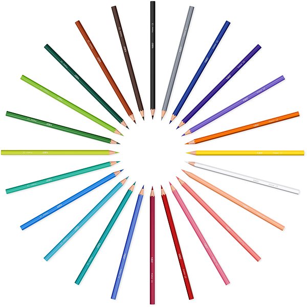 Coloured Pencils BIC Tropicolors 18 Colours Screen