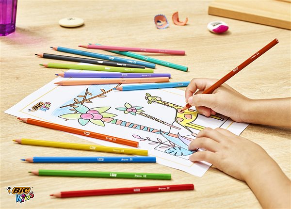 Coloured Pencils BIC Tropicolors 18 Colours Lifestyle