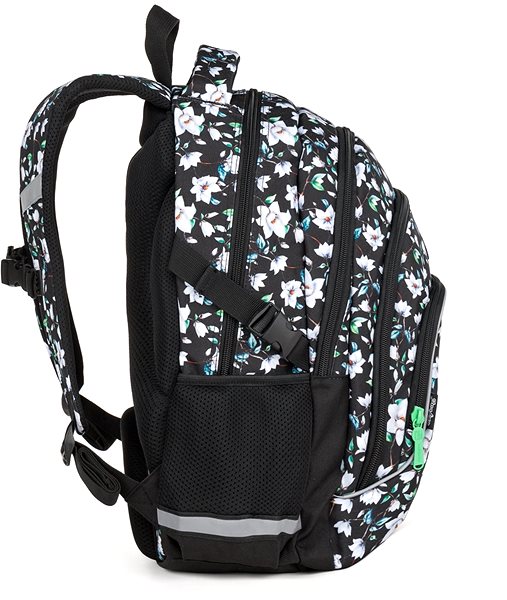 School Backpack Backpack OXY SCOOLER Flowers Lateral view
