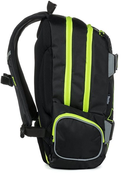 School Backpack Backpack OXY Sport BLACK LINE Green Lateral view