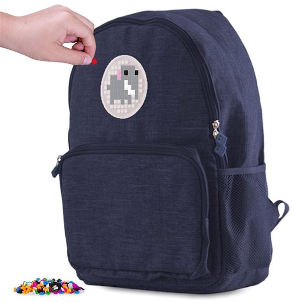 City Backpack Pixie Crew Leisure Backpack Blue Side View