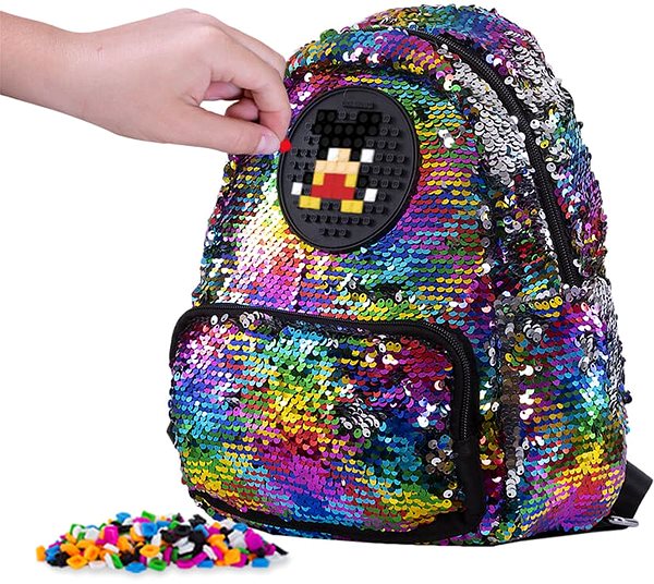 City Backpack Pixie Crew Girls Backpack with Sequins Side View