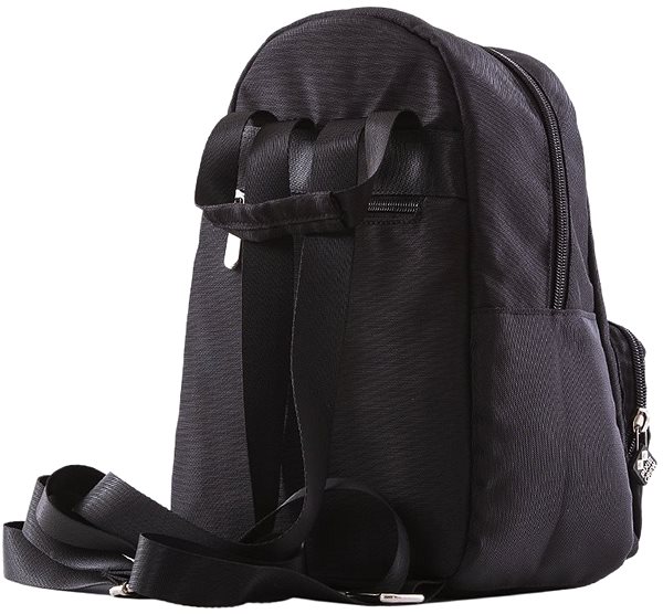 City Backpack Pixie Crew teenage backpack black Back side