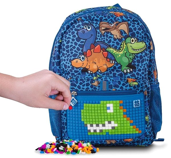 Dětský batoh PIXIE CREW Pro předškolní děti s malým panelem a 50 pixely pro dekoraci Vlastnosti/technologie