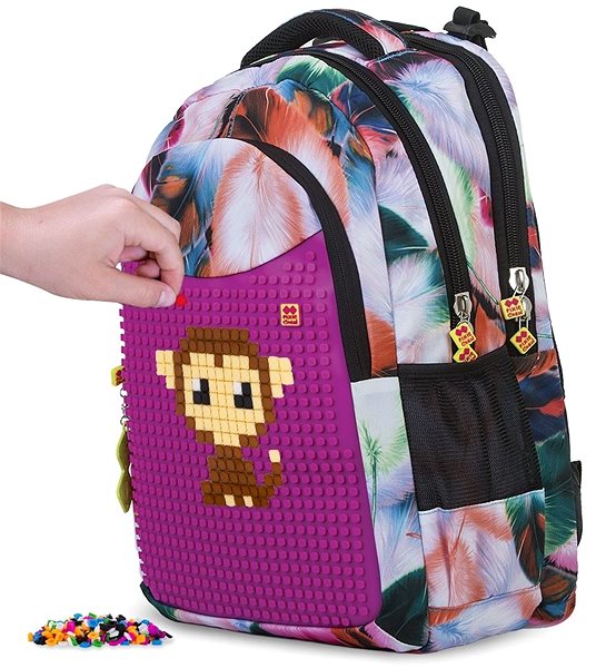 School Backpack Pixie Crew student backpack coloured fluff Features/technology
