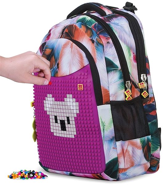 School Backpack Pixie Crew student backpack coloured fluff Features/technology