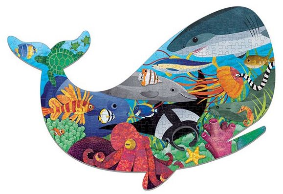 Puzzle Tvarované puzzle – Život v oceáne (300 ks) ...