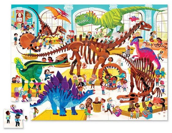 Puzzle Rejtvénynap a múzeumban - dinoszauruszok (48 db) ...