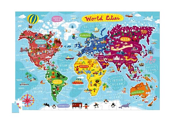 Puzzle Puzzle és poszter - Világvárosok (200 db) ...