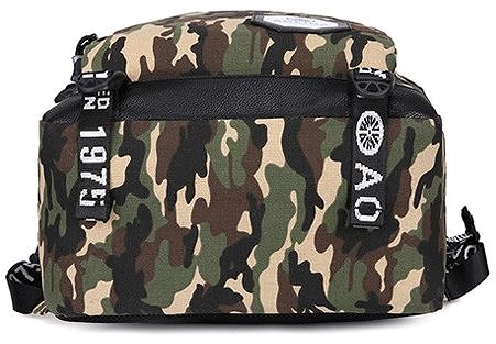 School Backpack TopBags - Army Green Lateral view