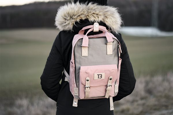 School Backpack TopBags Petite Pink Backpack Lifestyle