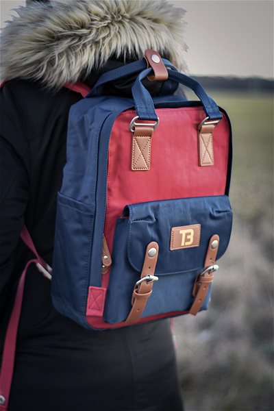 School Backpack TopBags Backpack Petite Red Lifestyle