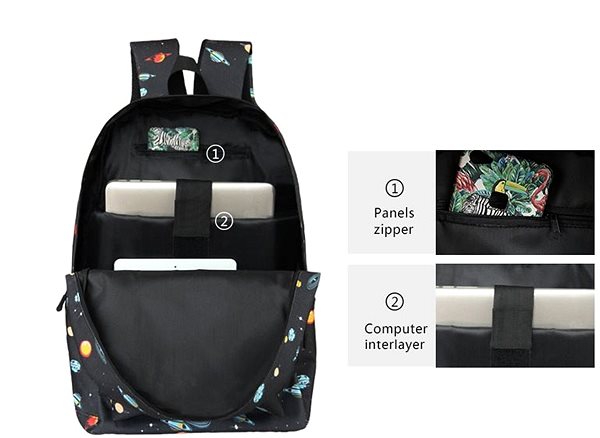 School Backpack TopBags Unisex School Backpack Coolest Smile Features/technology