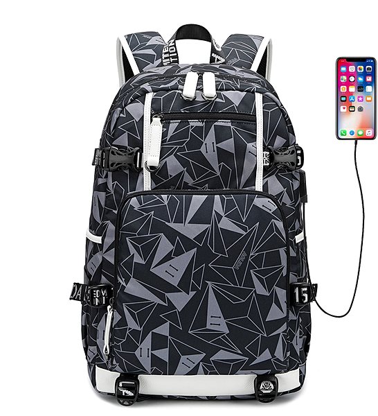 School Backpack TopBags Men's Student Backpack School - Grey Duo Screen
