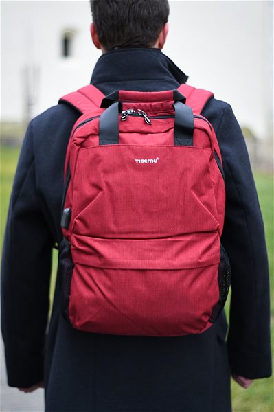 School Backpack Tigernu Women's Student Backpack 3508 Red Lifestyle