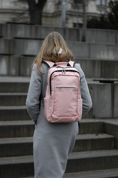 School Backpack Tigernu Women's Student Backpack 3090B Pink Lifestyle
