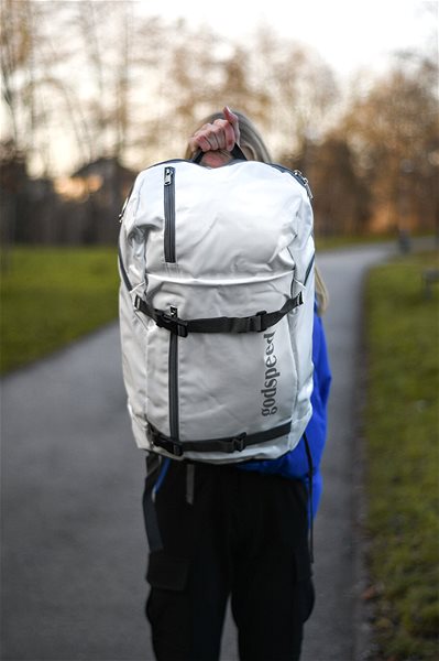 School Backpack TopBags Discoverer White Backpack Lifestyle