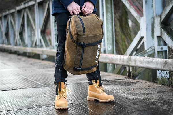 School Backpack TopBags Discoverer Khaki Backpack Lifestyle